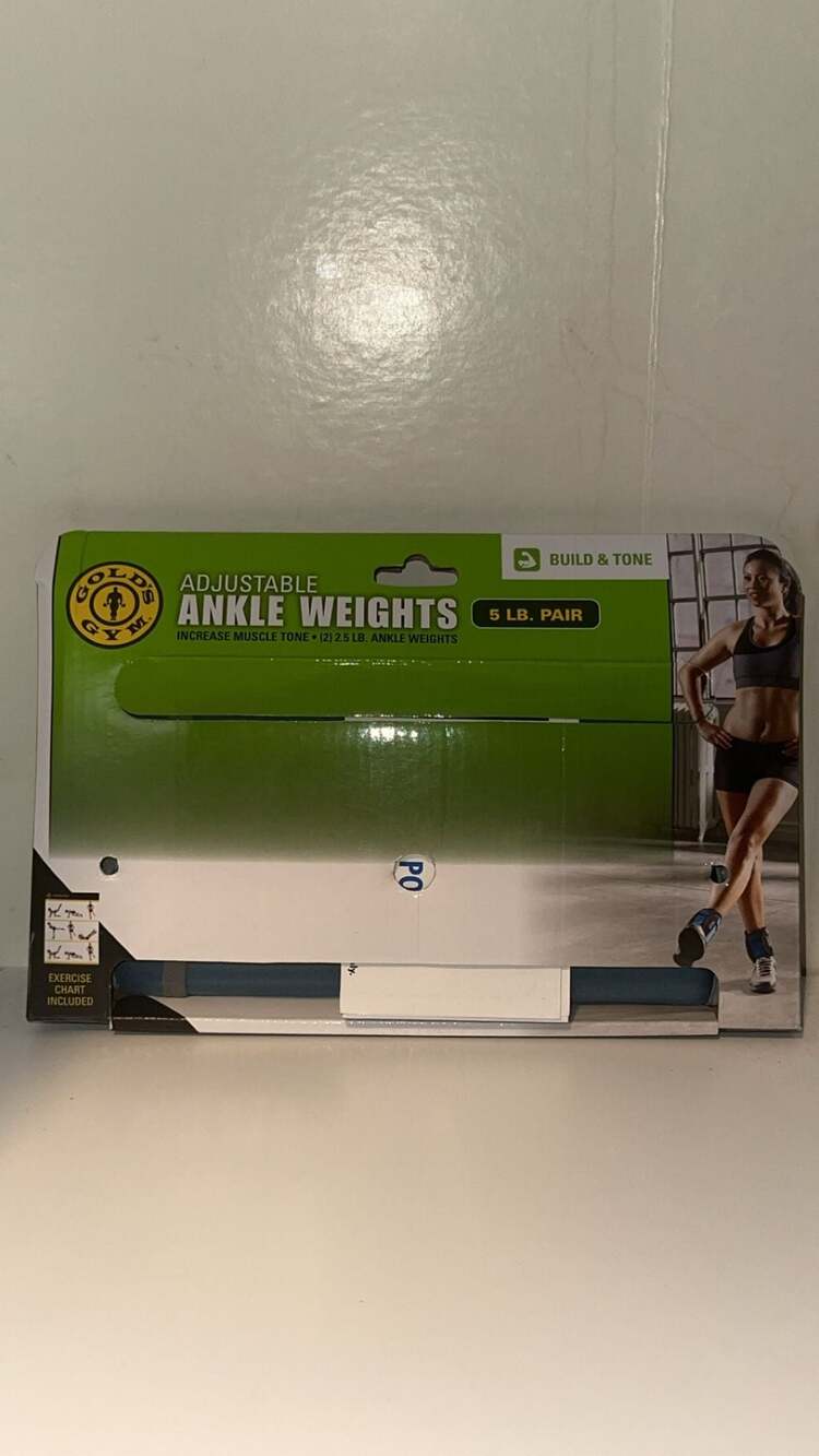 Gold's Gym Adjustable Ankle Weights 5 lb. Pair